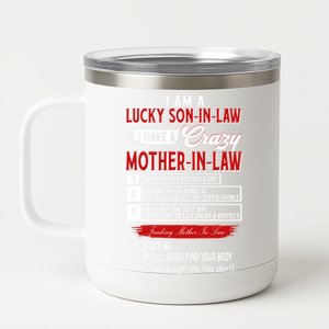 Like Soninlaw Crazy Motherinlaw 12 oz Stainless Steel Tumbler Cup