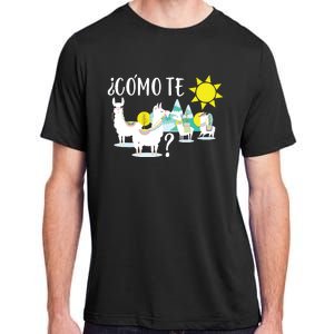 Llama Shirts Como Te LLamas Funny Spanish Teacher Gift Adult ChromaSoft Performance T-Shirt