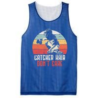 Love Softball Catcher Hair DonT Care Fun Gift Design Gift Mesh Reversible Basketball Jersey Tank