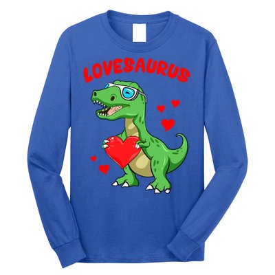 Love Saurus Cute Dinosaur Heart Valentine Gift Long Sleeve Shirt