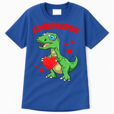 Love Saurus Cute Dinosaur Heart Valentine Gift Tall T-Shirt