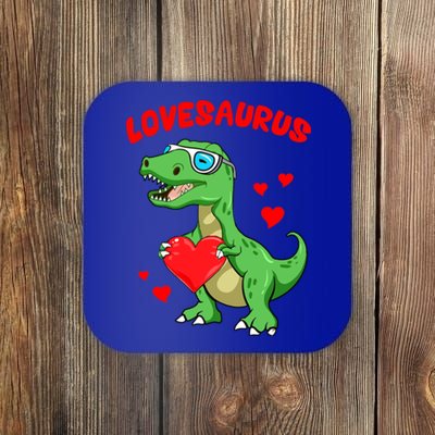 Love Saurus Cute Dinosaur Heart Valentine Gift Coaster