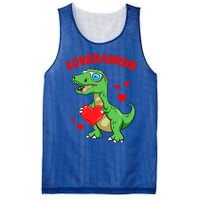 Love Saurus Cute Dinosaur Heart Valentine Gift Mesh Reversible Basketball Jersey Tank