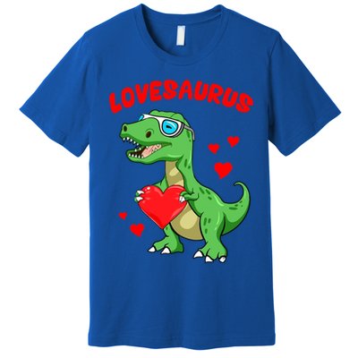 Love Saurus Cute Dinosaur Heart Valentine Gift Premium T-Shirt