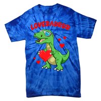 Love Saurus Cute Dinosaur Heart Valentine Gift Tie-Dye T-Shirt