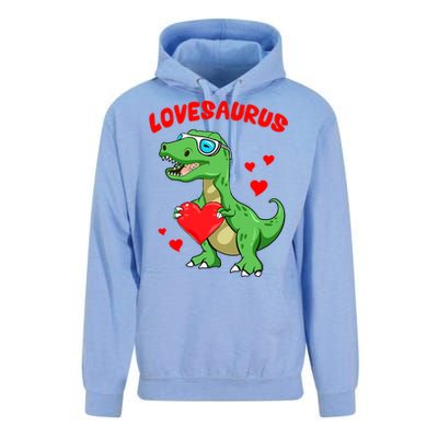 Love Saurus Cute Dinosaur Heart Valentine Gift Unisex Surf Hoodie