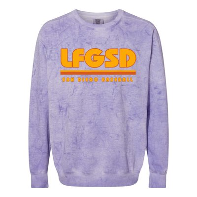 LFGSD San Diego Baseball Colorblast Crewneck Sweatshirt