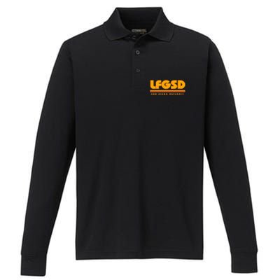 LFGSD San Diego Baseball Performance Long Sleeve Polo