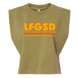 LFGSD San Diego Baseball Garment-Dyed Women's Muscle Tee