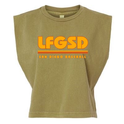 LFGSD San Diego Baseball Garment-Dyed Women's Muscle Tee