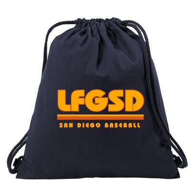 LFGSD San Diego Baseball Drawstring Bag