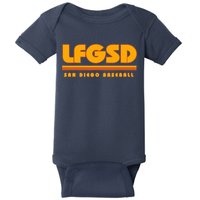 LFGSD San Diego Baseball Baby Bodysuit