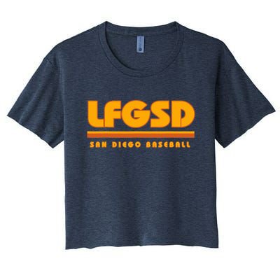 LFGSD San Diego Baseball Women's Crop Top Tee