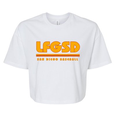 LFGSD San Diego Baseball Bella+Canvas Jersey Crop Tee