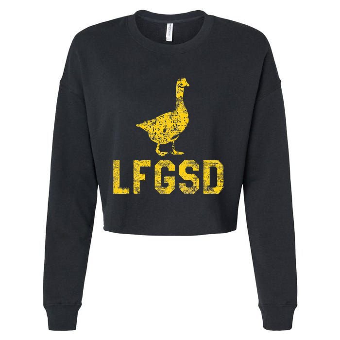 Lfgsd San Diego Goose Rally Cropped Pullover Crew