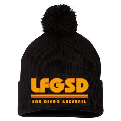 Lfgsd San Diego Baseball Pom Pom 12in Knit Beanie