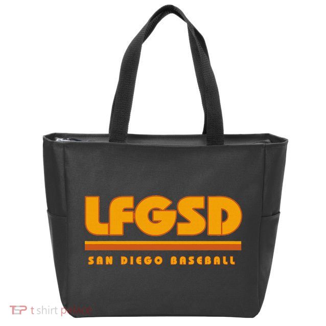 Lfgsd San Diego Baseball Zip Tote Bag