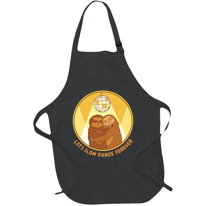 Let's Slow Dance Forever Funny Sloth Apron
