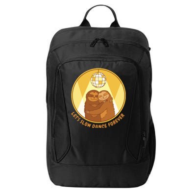 Let's Slow Dance Forever Funny Sloth City Backpack