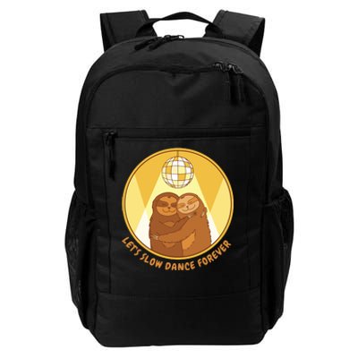 Let's Slow Dance Forever Funny Sloth Daily Commute Backpack