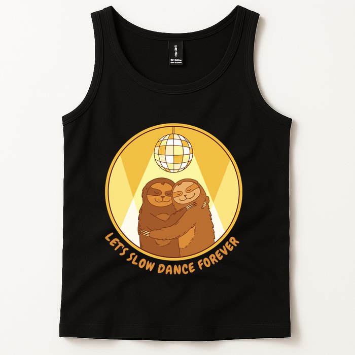 Let's Slow Dance Forever Funny Sloth Tank Top