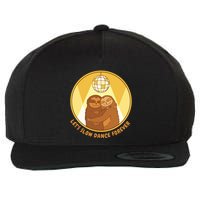 Let's Slow Dance Forever Funny Sloth Wool Snapback Cap