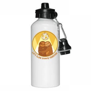 Let's Slow Dance Forever Funny Sloth Aluminum Water Bottle