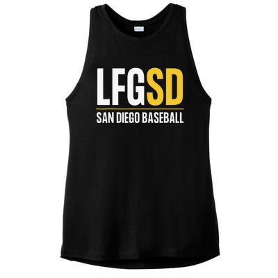 LFGSD San Diego Baseball Supporters Fans Ladies PosiCharge Tri-Blend Wicking Tank