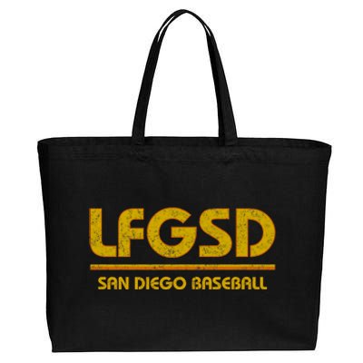 Lfgsd San Diego Baseball Cotton Canvas Jumbo Tote