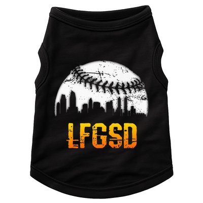 LFGSD San Diego Skyline Baseball Doggie Tank