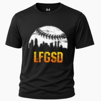 LFGSD San Diego Skyline Baseball Cooling Performance Crew T-Shirt