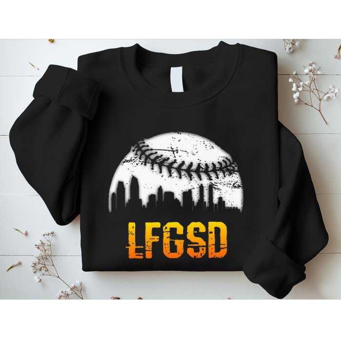 LFGSD San Diego Skyline Baseball Sweatshirt