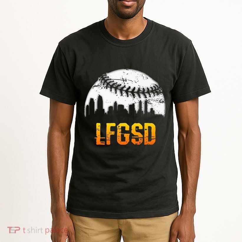 LFGSD San Diego Skyline Baseball Tall T-Shirt