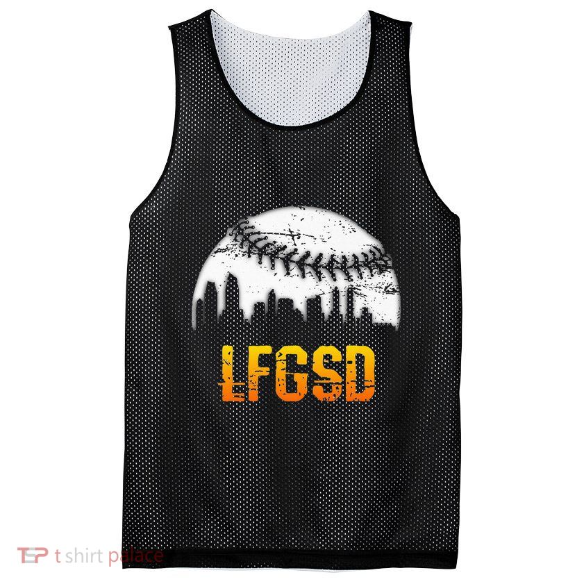LFGSD San Diego Skyline Baseball Mesh Reversible Basketball Jersey Tank