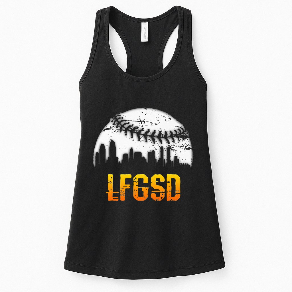 LFGSD San Diego Skyline Baseball Womens Tank Top