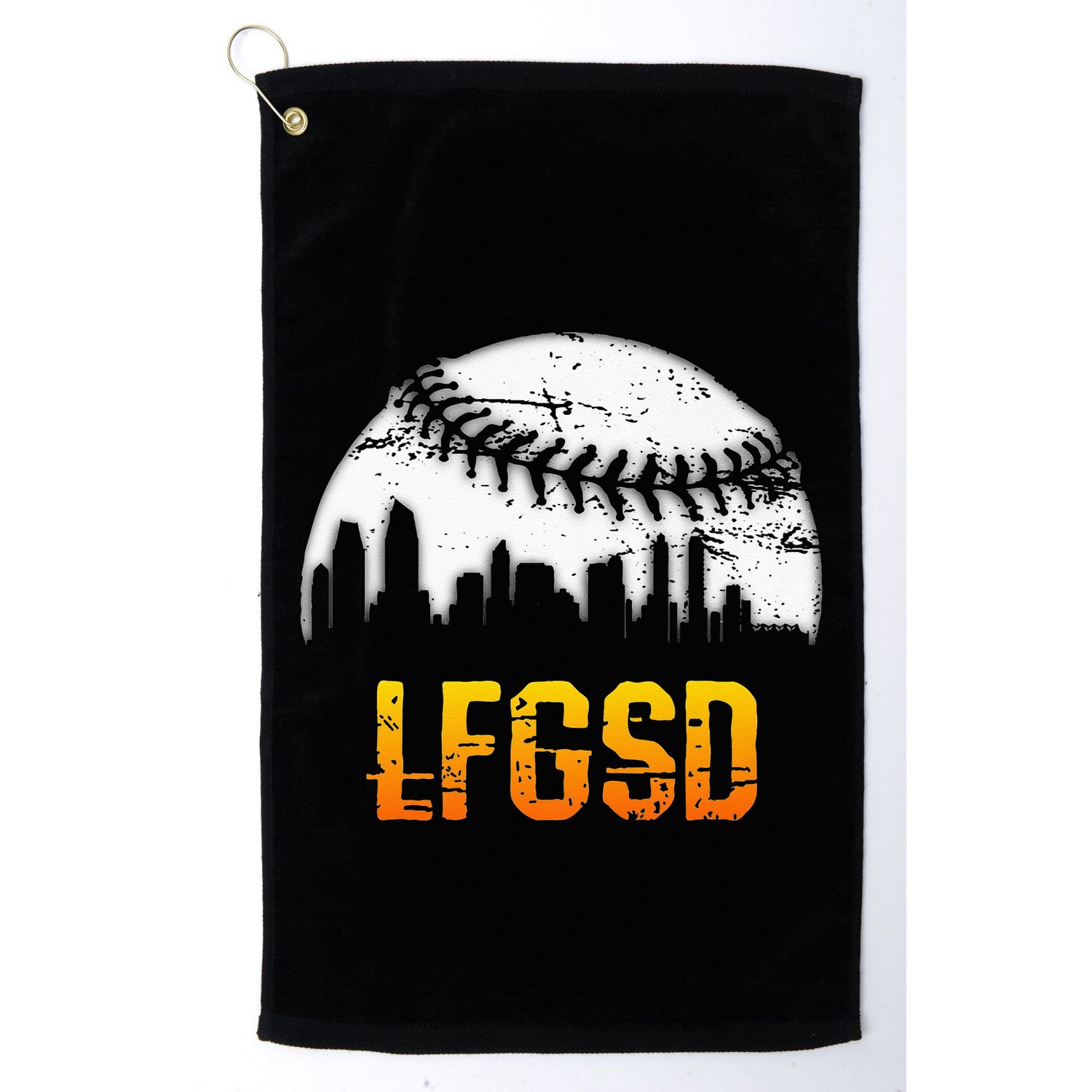 LFGSD San Diego Skyline Baseball Golf Towel