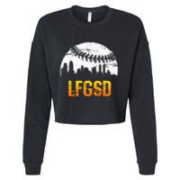 LFGSD San Diego Skyline Baseball Cropped Pullover Crew