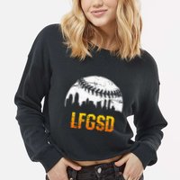 LFGSD San Diego Skyline Baseball Cropped Pullover Crew