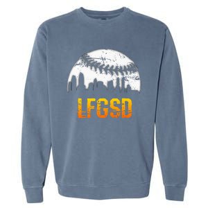 LFGSD San Diego Skyline Baseball Garment-Dyed Sweatshirt