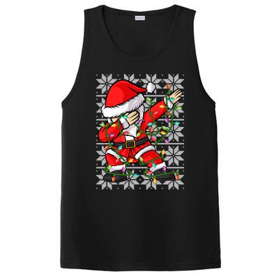 Lighting Santa Dabbing Christmas Ugly Santa Dabbing Xmas Meaningful Gift PosiCharge Competitor Tank