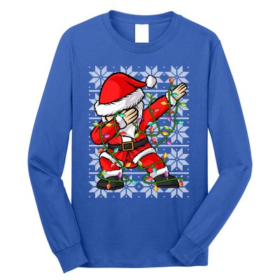 Lighting Santa Dabbing Christmas Ugly Santa Dabbing Xmas Meaningful Gift Long Sleeve Shirt