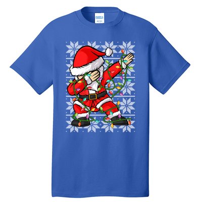 Lighting Santa Dabbing Christmas Ugly Santa Dabbing Xmas Meaningful Gift Tall T-Shirt