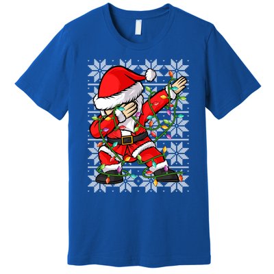 Lighting Santa Dabbing Christmas Ugly Santa Dabbing Xmas Meaningful Gift Premium T-Shirt