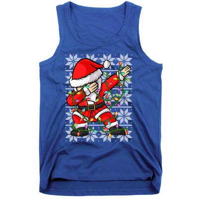 Lighting Santa Dabbing Christmas Ugly Santa Dabbing Xmas Meaningful Gift Tank Top