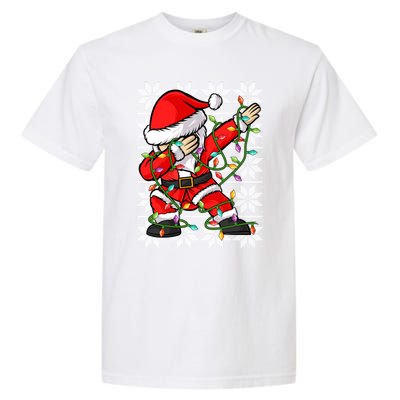 Lighting Santa Dabbing Christmas Ugly Santa Dabbing Xmas Meaningful Gift Garment-Dyed Heavyweight T-Shirt