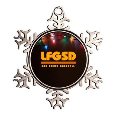 LFGSD San Diego Baseball Metallic Star Ornament