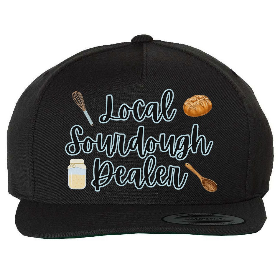 Local Sourdough Dealer Wool Snapback Cap