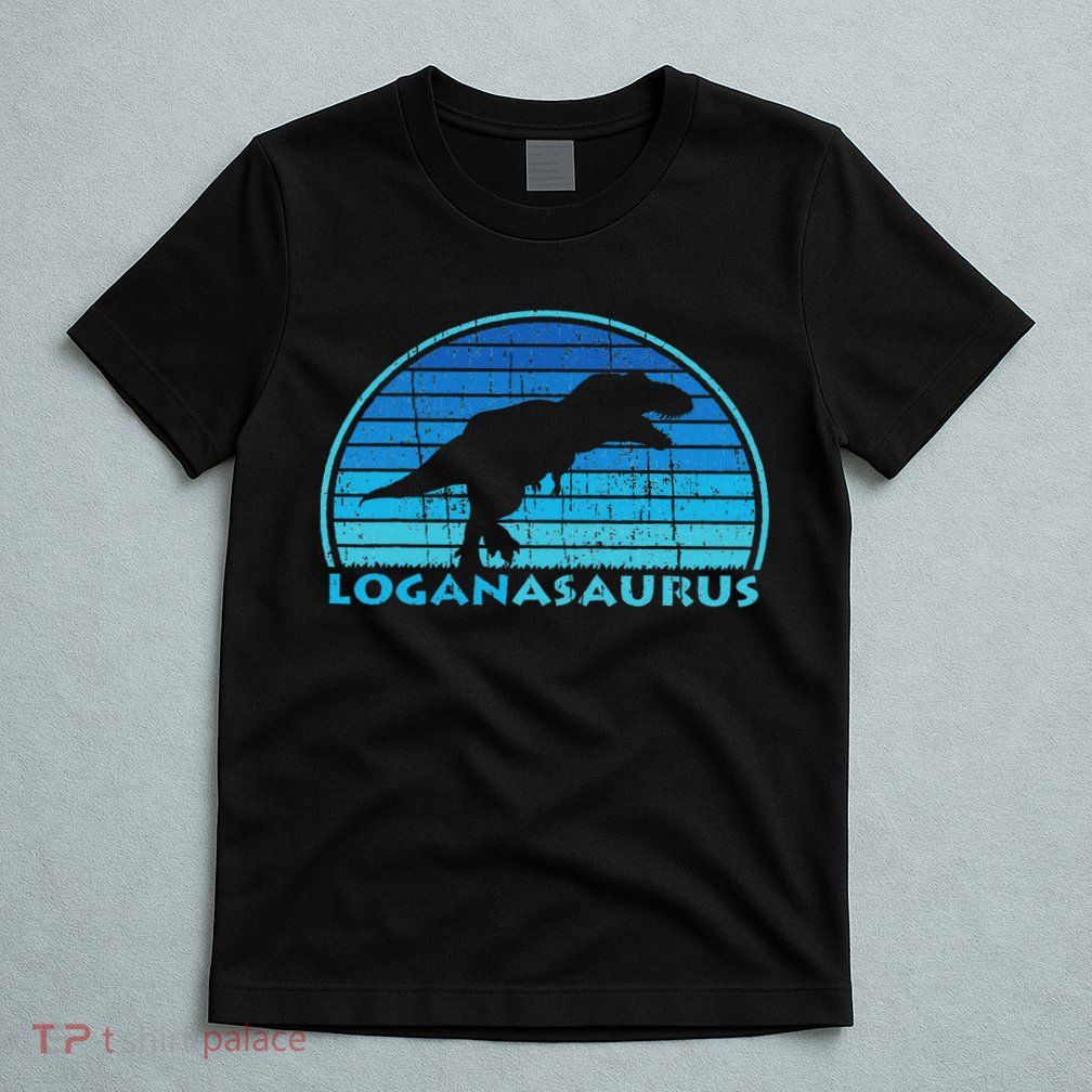 Logan Saurus Dinosaurs Name Gift T-Shirt