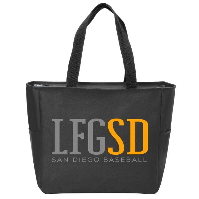 LFGSD San Diego Baseball Zip Tote Bag