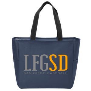 LFGSD San Diego Baseball Zip Tote Bag